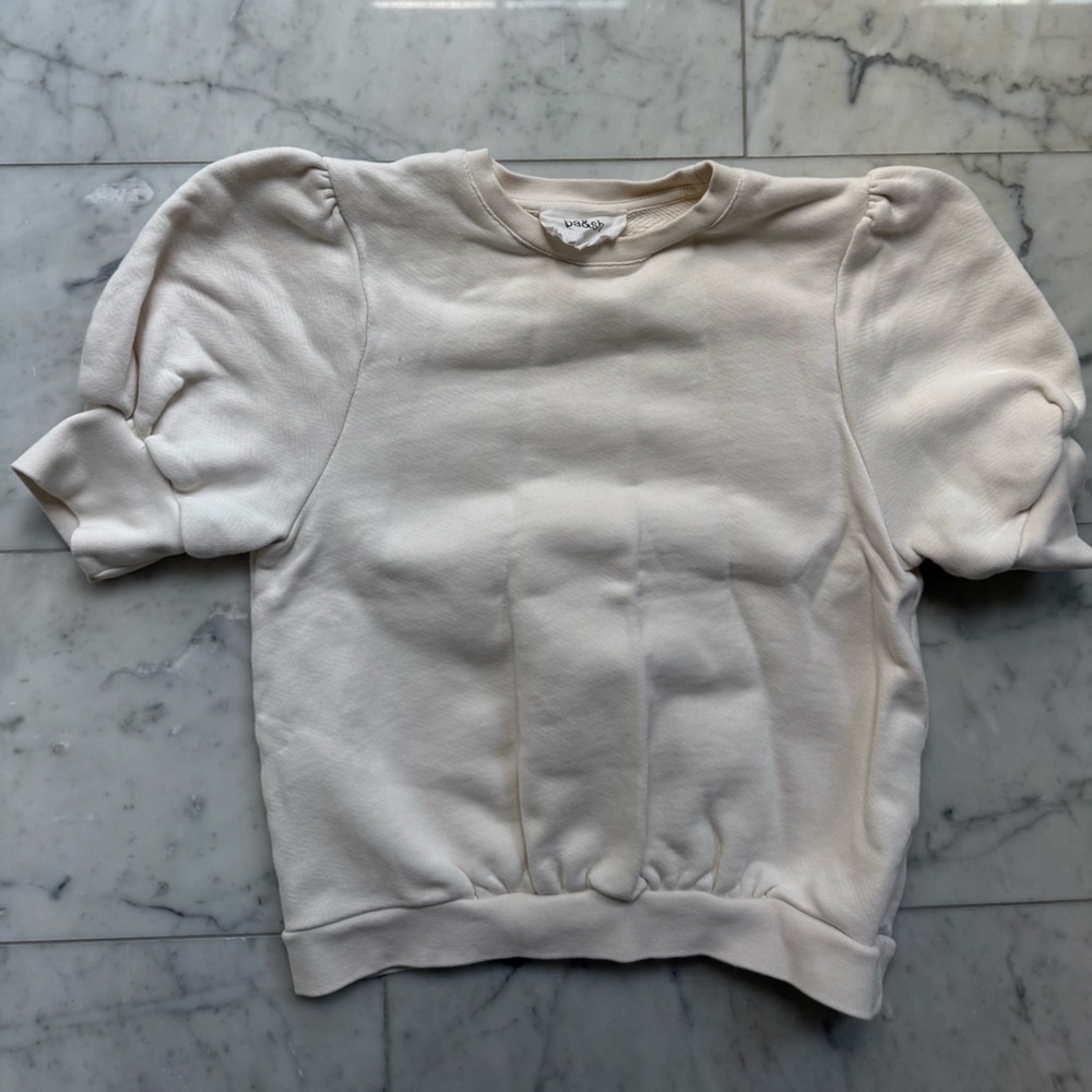 ba&sh Ivory Knit Top